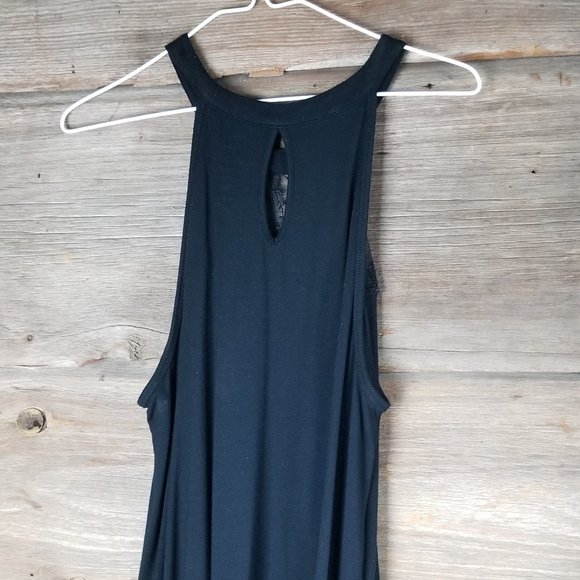 Black High Neck Illusion Tank Torrid Plus Size 00 - Picture 4 of 6